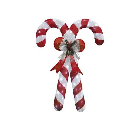 Celebrations LED Red/White 42 in. Lighted Candy Can Yard Decor DH102417